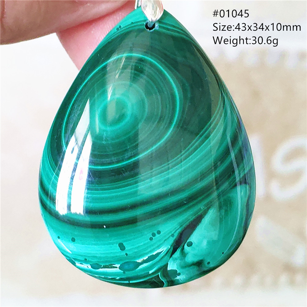 925 Sterling Silver Chain Necklace Men - Doğal yeşil malakit Chrysocolla kolye taş