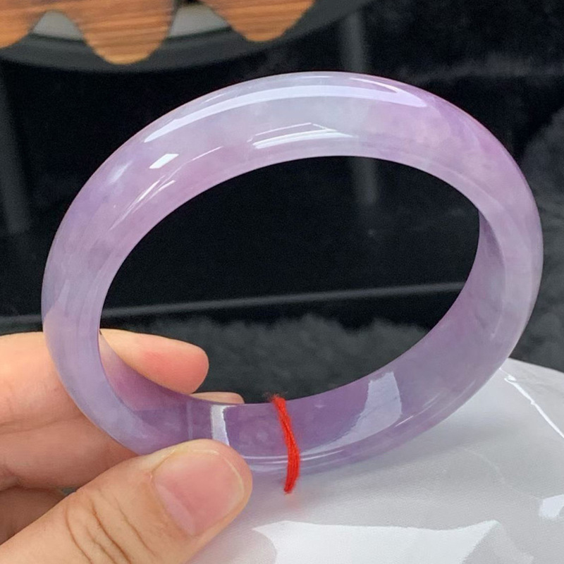 Bracelets - Mor renkli, doğal, büyük boyutlu, tek
