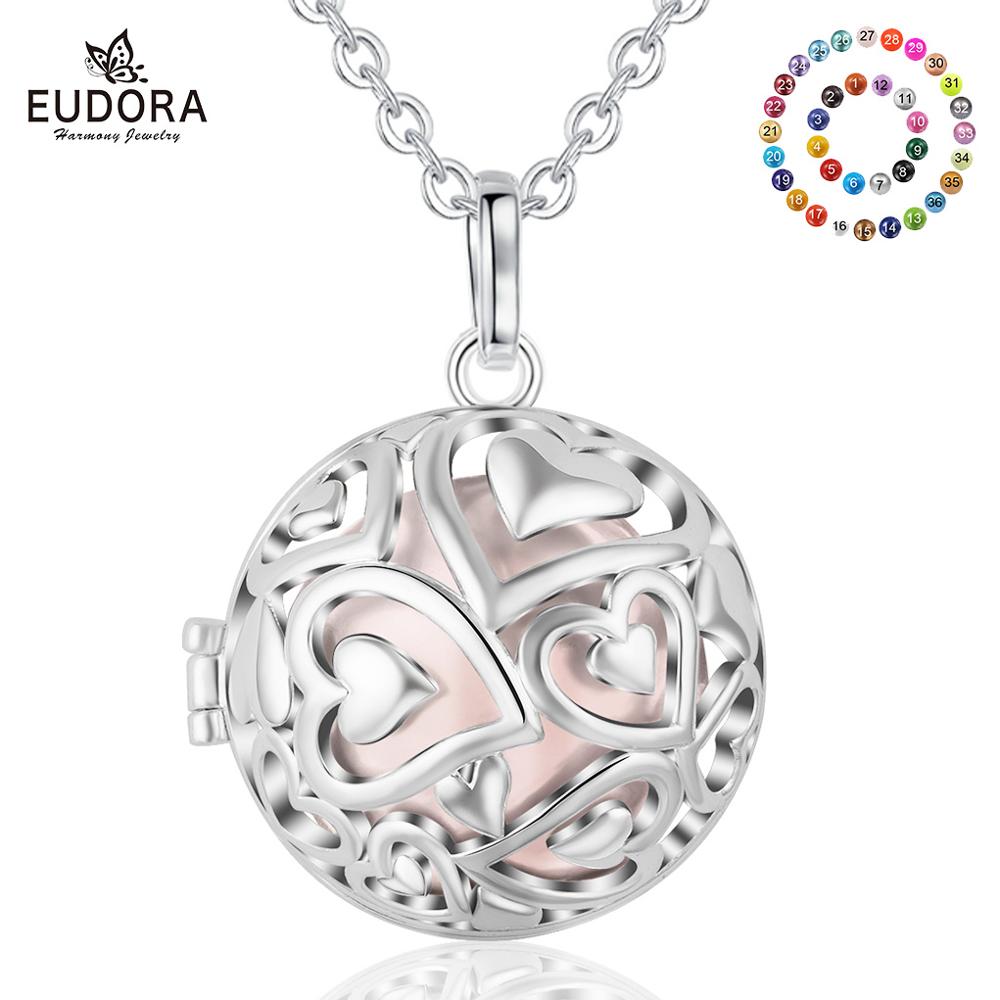 Heart Locket Necklace Photo - Eudora 20mm Harmony Topu Kolye Kolye