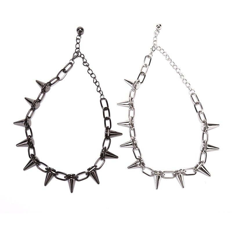 Goth Punk Spike Choker - Yeni perçinler Chokers Punk Punk el