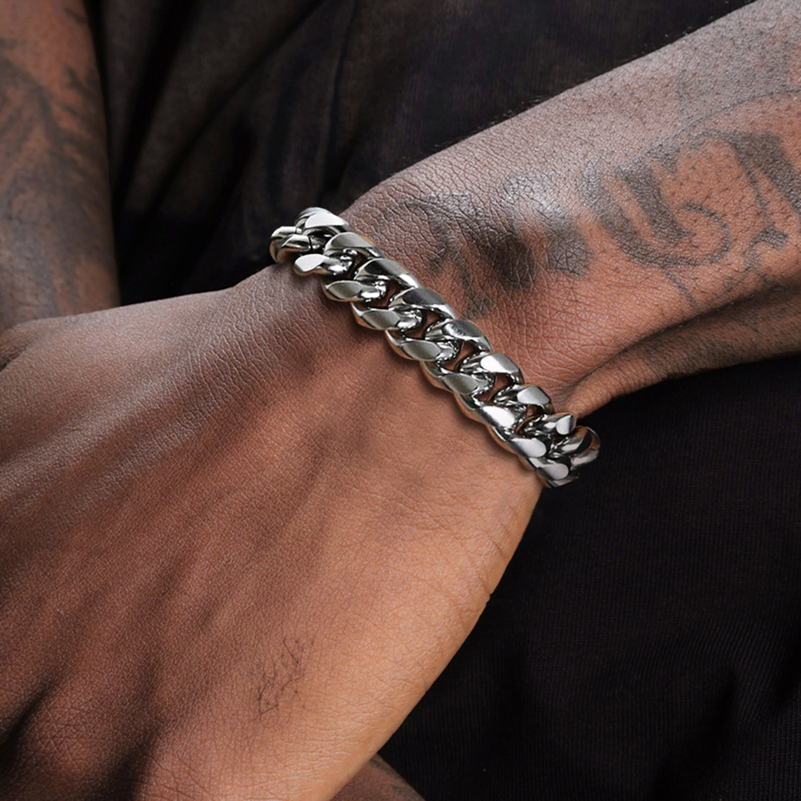 Cuban Link Chain 12Mm - 6-12 MM Küba Zincir Erkek Bileklik,