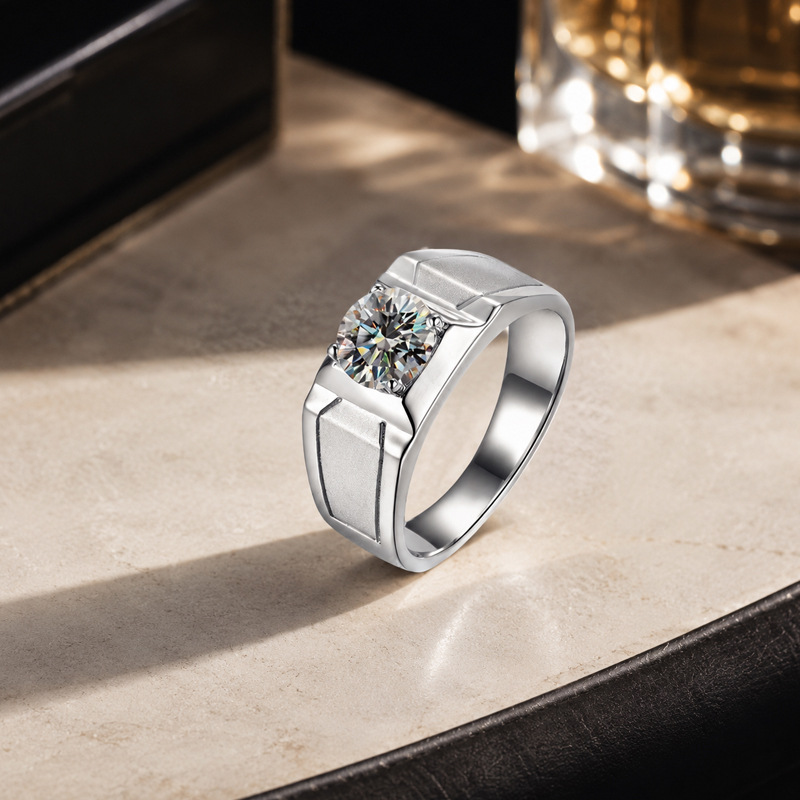 Çok satan s925 ayar gümüş yüzü - Moissanite Engagement Ring 1 Carat incelemesi ve fiyatı
