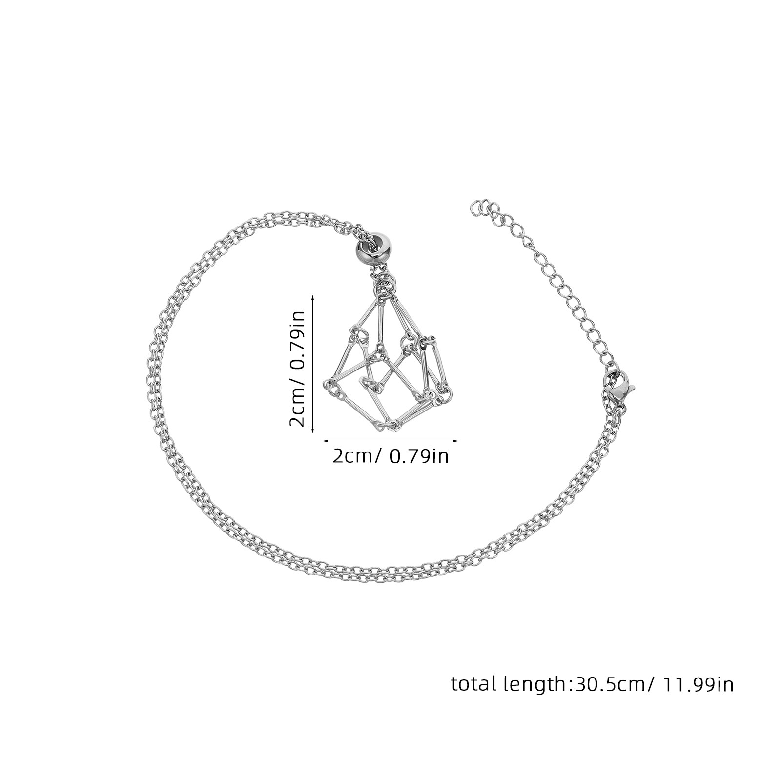 Kristal Taşı Tutucu Kolye, Pas - Crystal Pendant Necklace Natural Stone incelemesi ve fiyatı