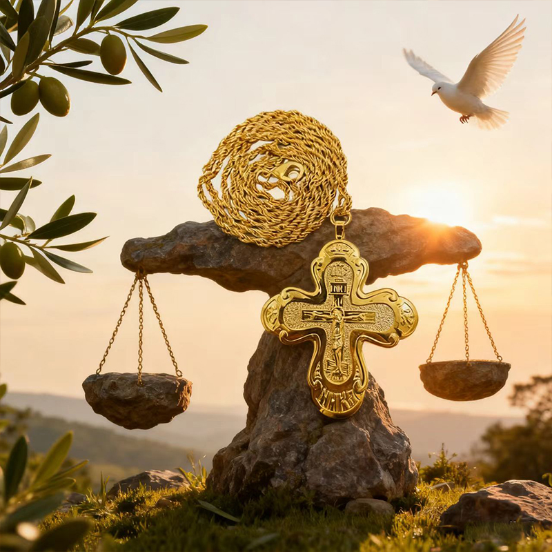 Yeni 2026 Ortodoks Göğüs Haçı  - Cross Pendant Necklace Gold incelemesi ve fiyatı