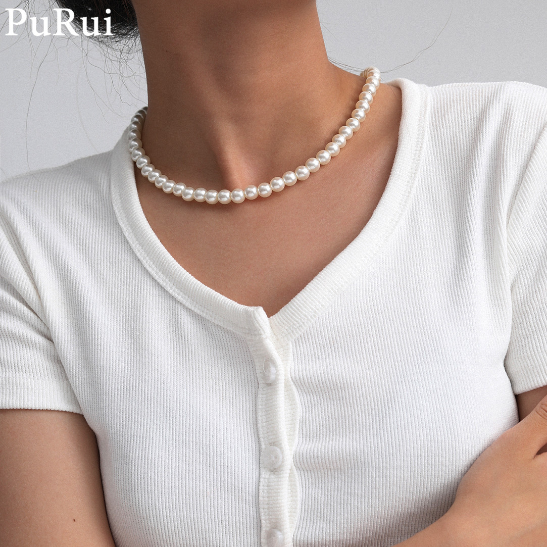 Kadınlar için Minimalist takli - Pearl Choker Necklace Vintage incelemesi ve fiyatı
