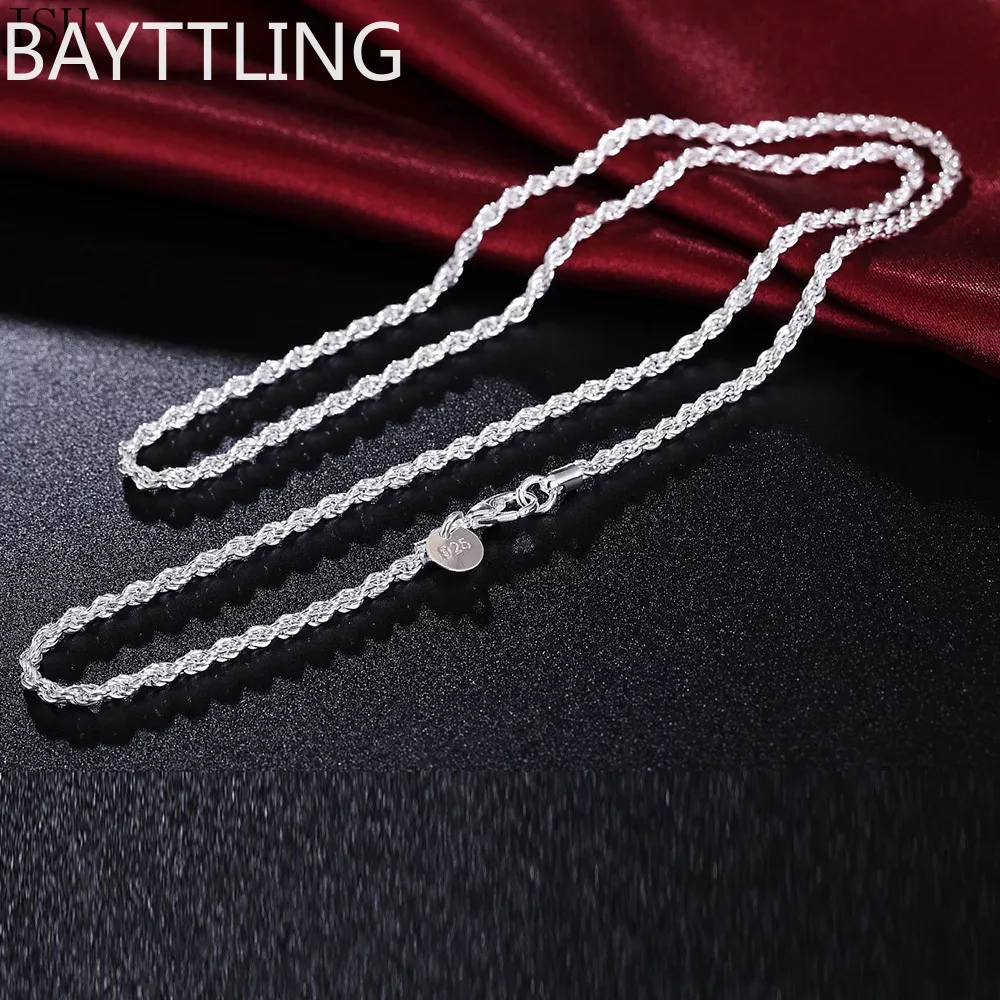 40-60 cm toptan 925 Ayar gümüş - 925 Sterling Silver Chain Necklace Men incelemesi ve fiyatı