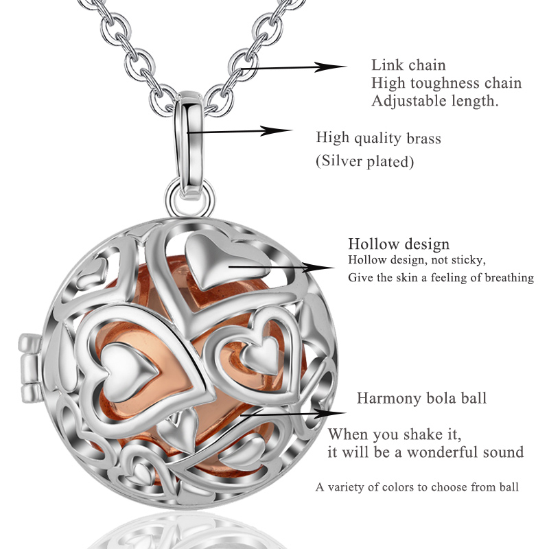 Eudora 20mm Harmony Topu Kolye - Heart Locket Necklace Photo incelemesi ve fiyatı
