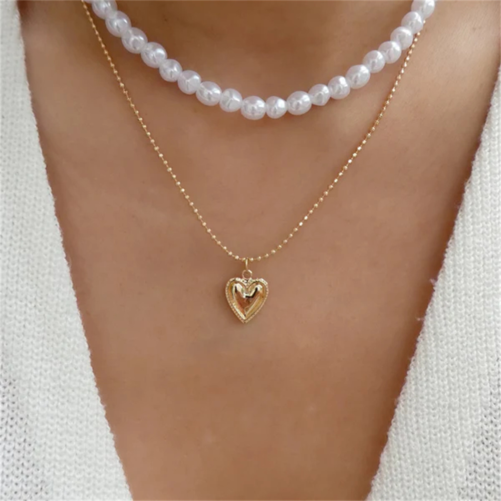 Kadınlar için Trendy altın-pla - Pearl Choker Necklace Vintage incelemesi ve fiyatı