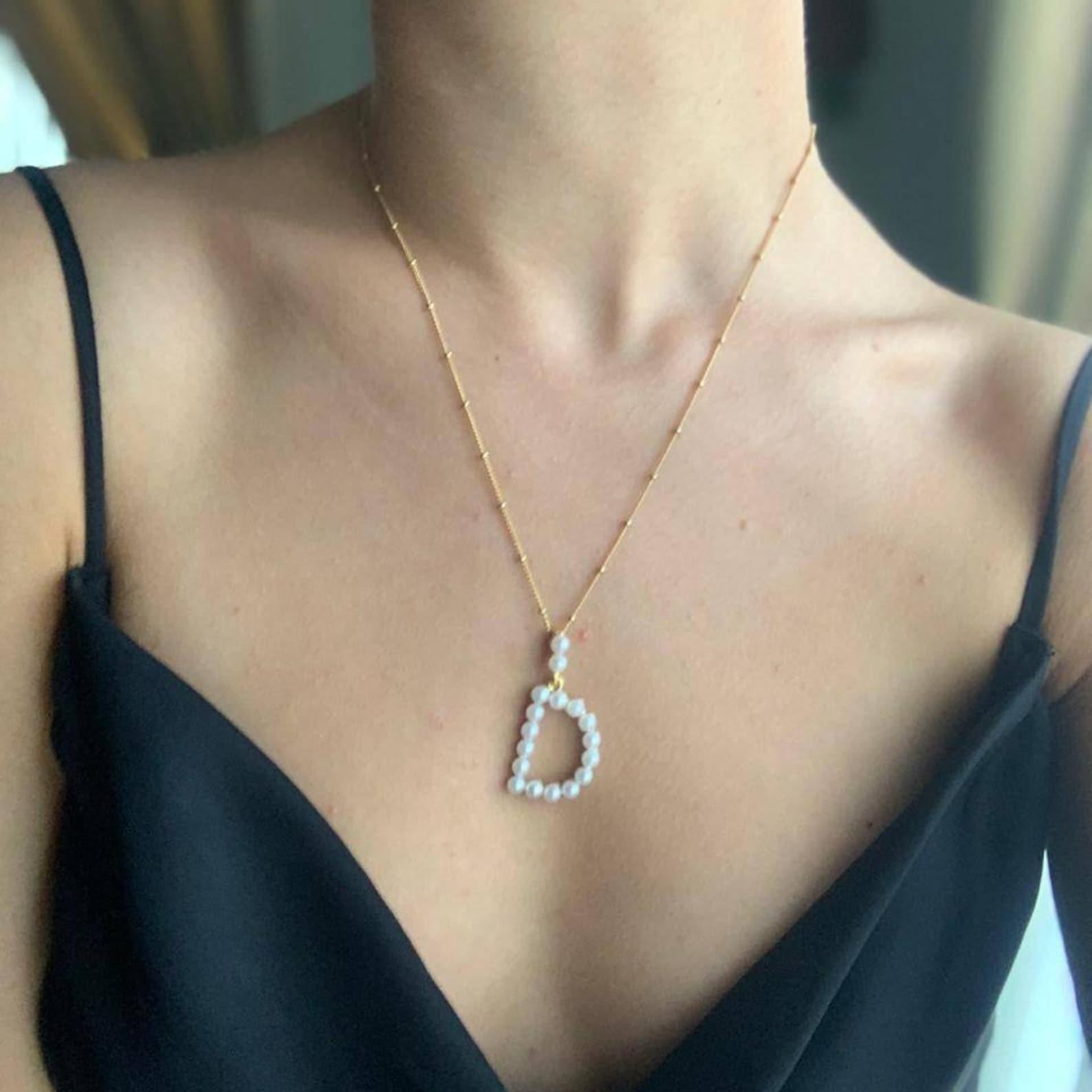 Inci ilk katmanlama kolye İlk  - Custom Name Necklace Stainless Steel incelemesi ve fiyatı