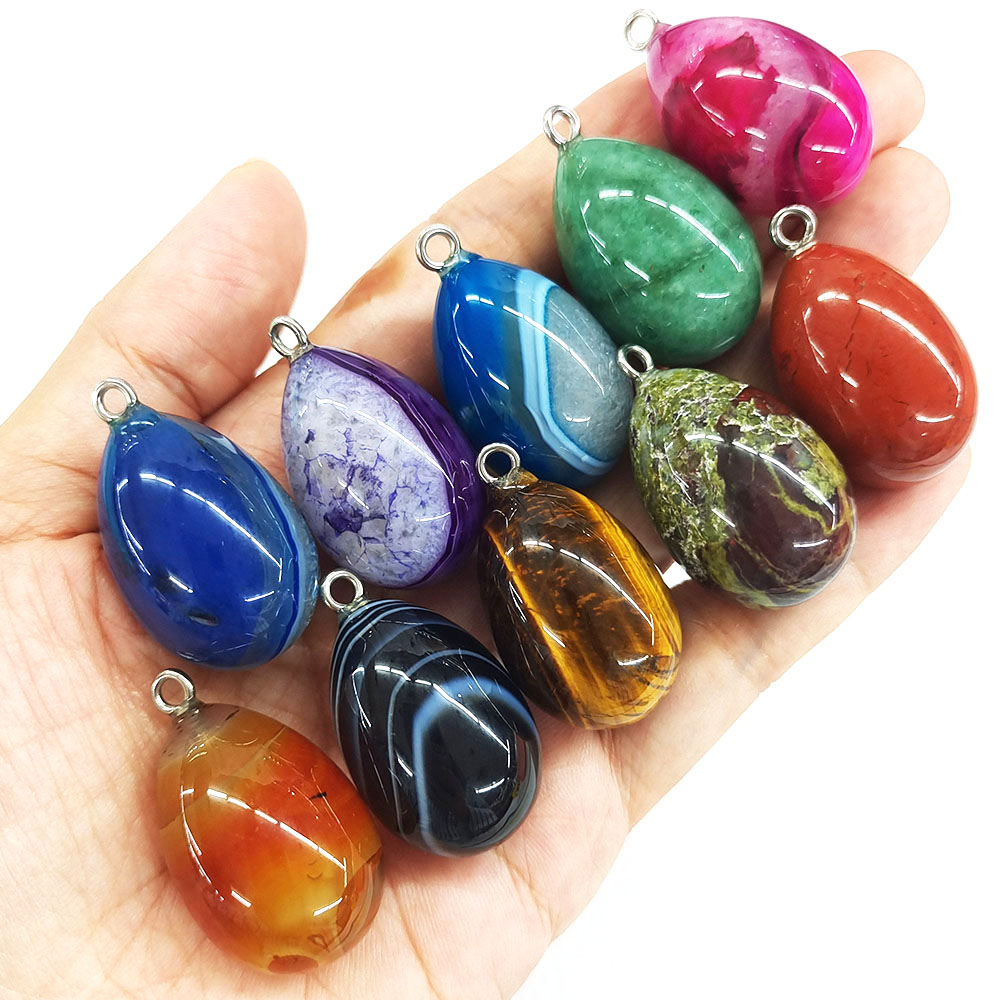 30x19 mm Mini Yumurta Şeklinde - Crystal Pendant Necklace Natural Stone incelemesi ve fiyatı