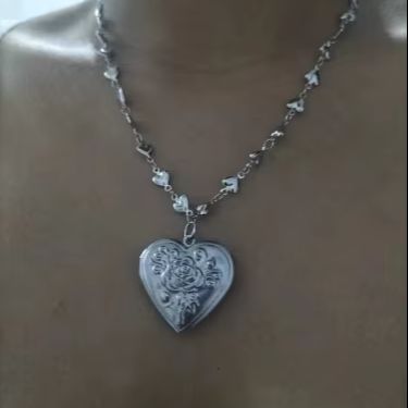 Romantik Kalp Madalyon Kolye A - Heart Locket Necklace Photo incelemesi ve fiyatı