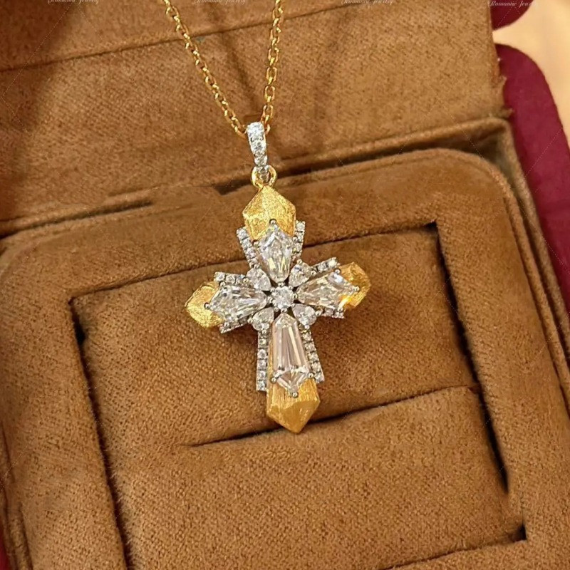 Vintage Vatikan Haç Kolye Koly - Cross Pendant Necklace Gold incelemesi ve fiyatı