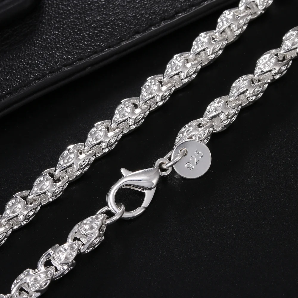 Sıcak takılar 925 Ayar Gümüş 5 - 925 Sterling Silver Chain Necklace Men incelemesi ve fiyatı