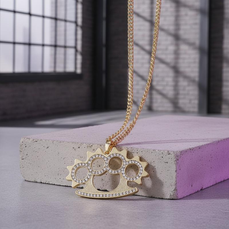 Y2K Punk Paslanmaz Çelik Kolye - Layered Pendant Necklace Aesthetic incelemesi ve fiyatı