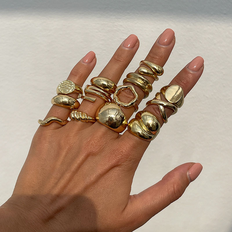 Moda Vintage Metal Yüzükler Ka - Vintage Punk Knuckle Rings Set incelemesi ve fiyatı
