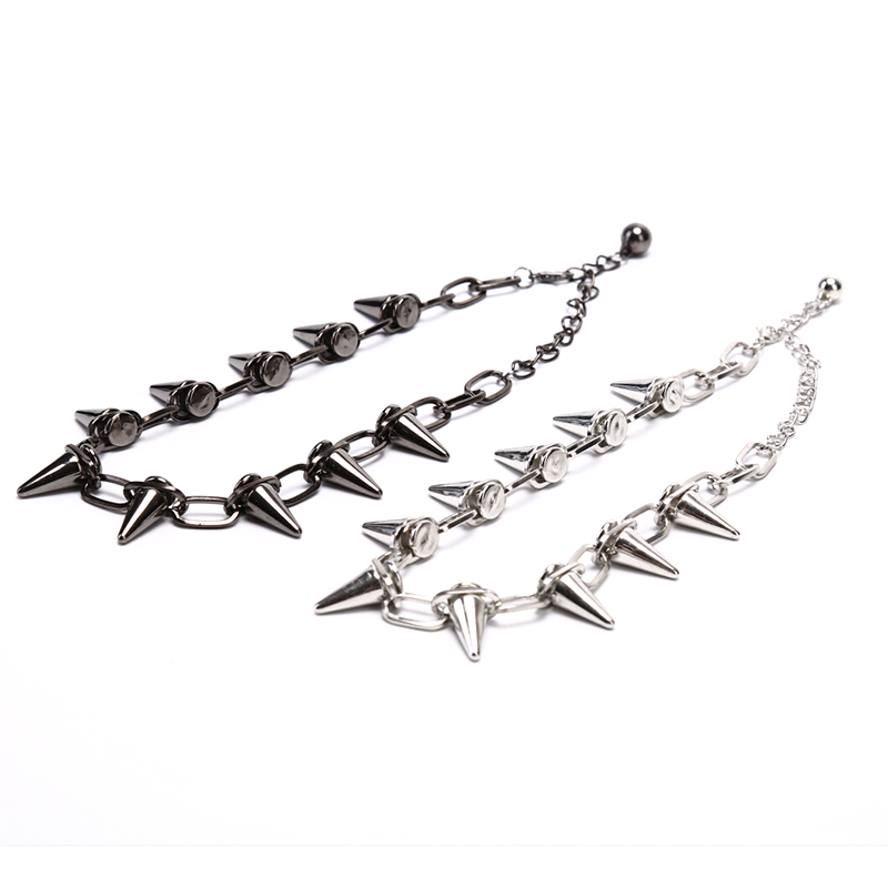Yeni perçinler Chokers Punk Pu - Goth Punk Spike Choker incelemesi ve fiyatı