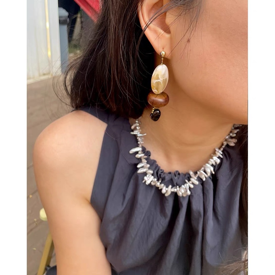 Bohem Barok İnci Choker Kolye, - Pearl Choker Necklace Vintage incelemesi ve fiyatı