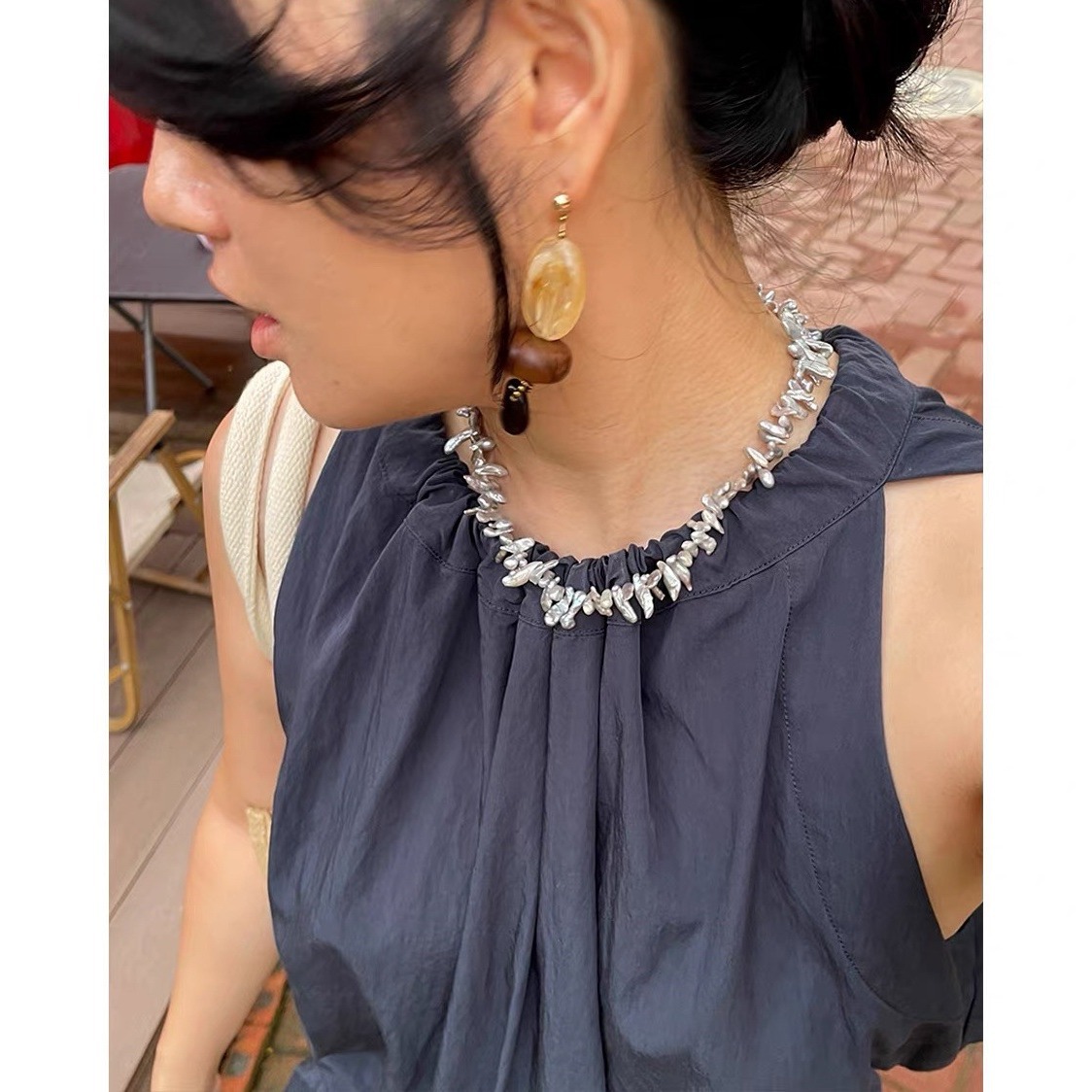 Bohem Barok İnci Choker Kolye, - Pearl Choker Necklace Vintage incelemesi ve fiyatı