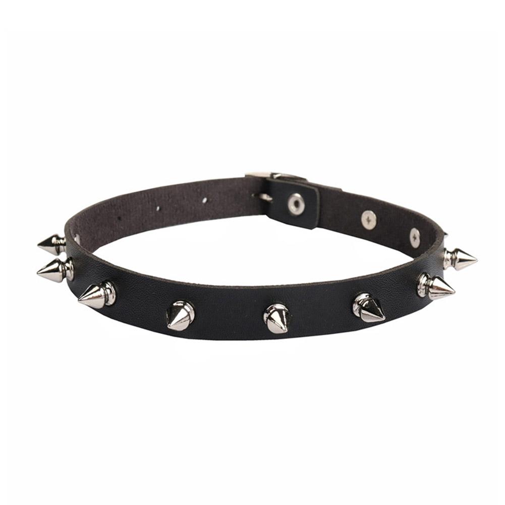 Kadın Erkek İçin Siyah PU Deri - Goth Punk Spike Choker incelemesi ve fiyatı