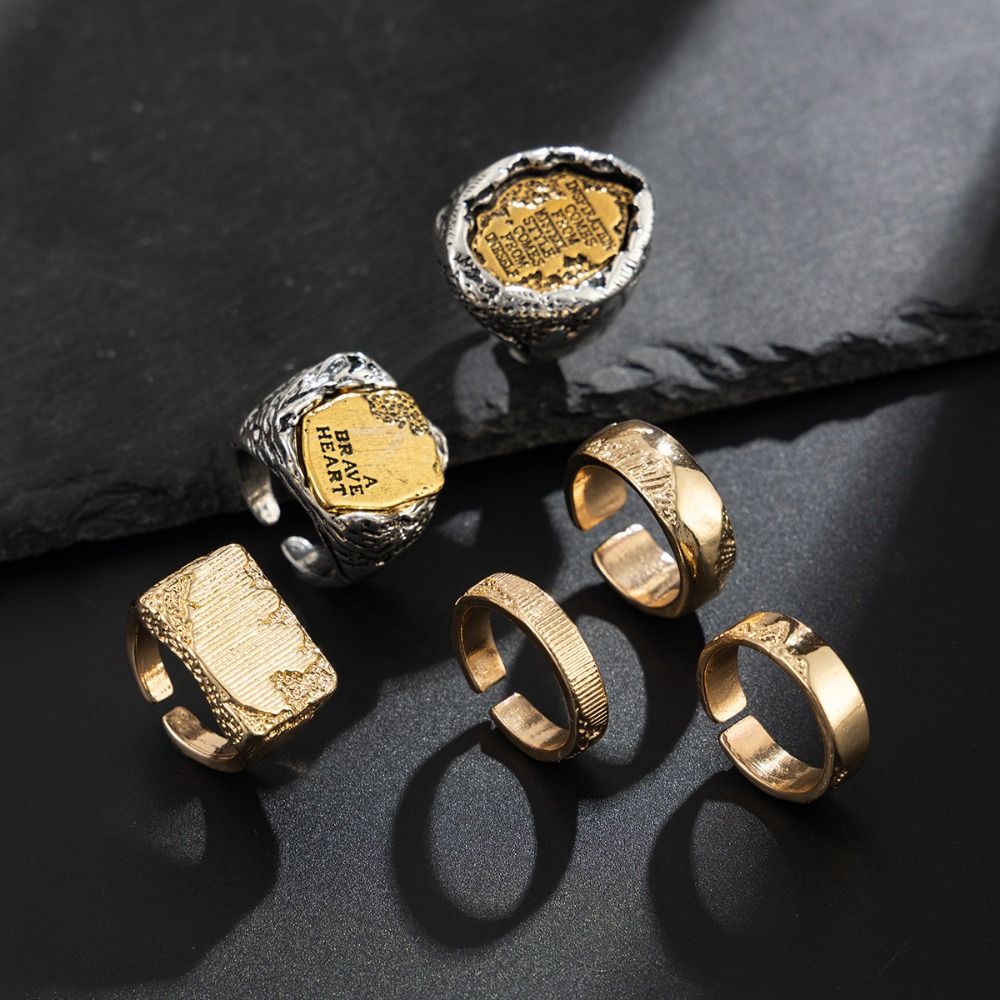 Parmak Yüzükleri Seti, 6 Adet/ - Vintage Punk Knuckle Rings Set incelemesi ve fiyatı
